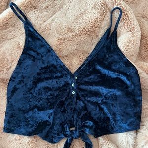 Free People Velvet Crop